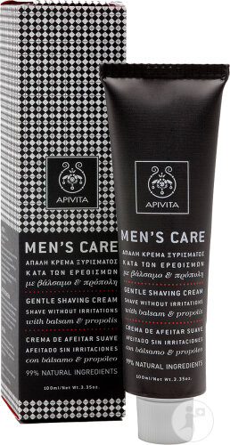 Apivita Men’s Care Crème À Raser Douce Rasage Sans Irritations Tube 100ml