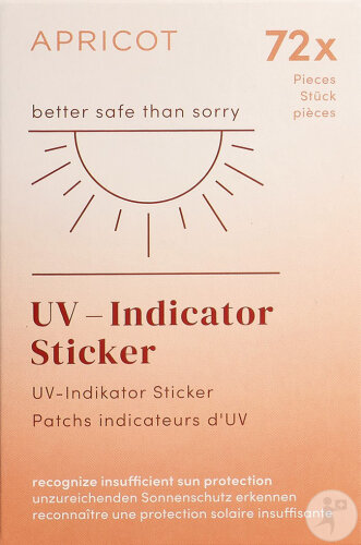 Apricot Better Safe Than Sorry Stickers Indicateurs D'UV 72 Pièces