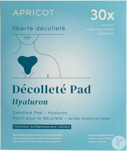 Apricot Liberté Décolleté Patch Pour Le Décolleté Hyaluron Réutilisable 1 Pièce