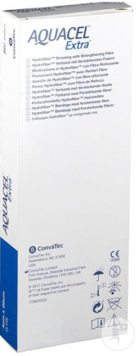 Aquacel Extra Pansement Hydrofiber Avec Renfort Fibre 4x20cm 10 Pièces
