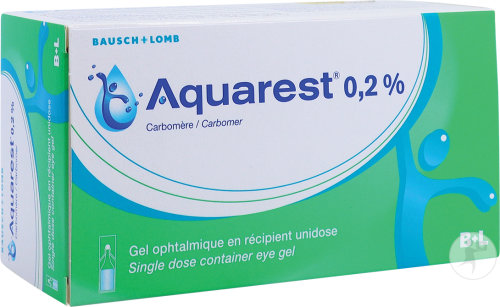 Aquarest 0,2% Carbomère Gel Ophtalmique Unidoses 60x0,6g