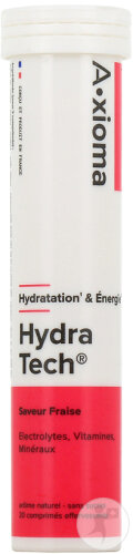 Aragan Hydratech Fraise Électrolytes Hydratation & Energie 20 Comprimés Effervescents