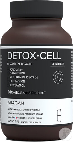 Aragan Synactifs Detox Cell PQ310 Cell Vitalité Cellulaire 30 Gélules