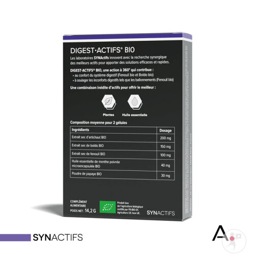 Aragan Synactifs Digestactifs Bio Digestion Et Ballonnements Extraits De Fenouil 30 Gélules-4