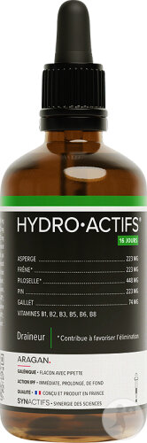 Aragan Synactifs Hydroactifs Draineur Favorise L'Élimination 100ml