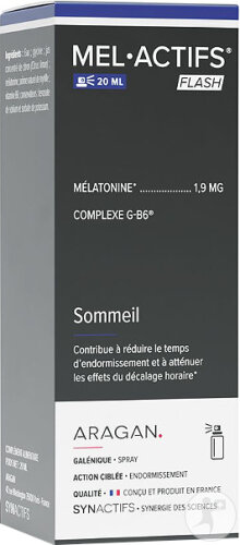 Aragan Synactifs MelActifs Flash Sommeil 20ml