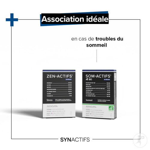 Aragan Synactifs Zenactifs Anti-Stress Rhodiola Mélisse 30 Gélules-5