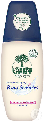 Arbre Vert Déodorant Spray Peau Sensible 75ml