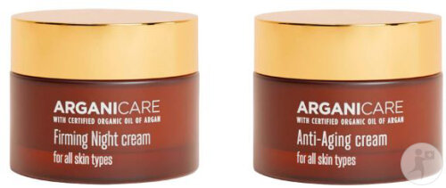 Arganicare Coffret Anti-Âge Crème Anti-Âge Visage + Crème De Nuit Raffermissante 2 Produits