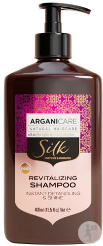 Arganicare Shampoing Brillance Ultime Protéine De Soie Flacon-Pompe 400ml