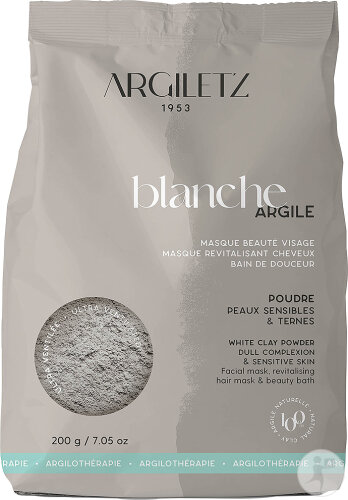 Argiletz Argile Blanche Peaux Ternes Poudre Sachet 200g