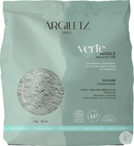 Argiletz Argile Verte Moulue Fine Cataplasme 1kg