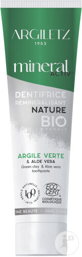 Argiletz Dentifrice Extrait Aloe Vera Bio Tube 75ml