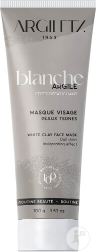 Argiletz Masque Argile Blanche Prête À L'Emploi Visage Peaux Ternes Tube 100g