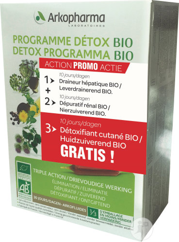 Arkofluides Programme Détox 30 Ampoules Promopack