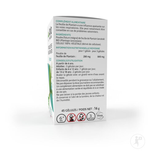 Arkogélules Bio Plantain Problèmes Saisonniers 45 Gélules-2