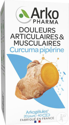 Arkogélules Curcuma + Pipérine 40 Gélules