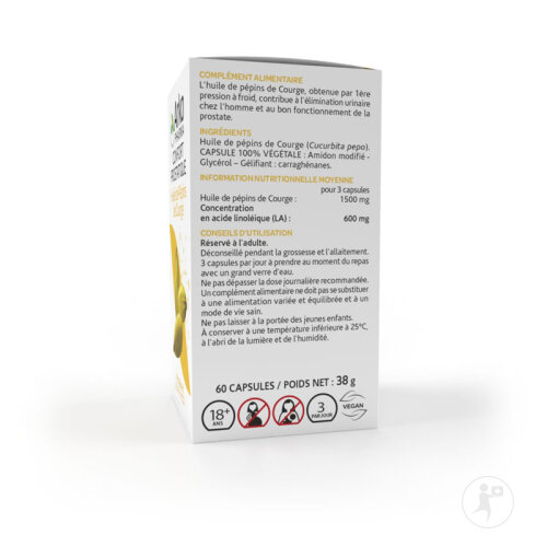 Arkogélules Huile De Pépins De Courge 60 Gélules-2