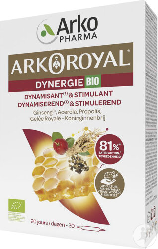 Arkopharma Arko Royal Dynergie Complexe Stimulant 20 Ampoules