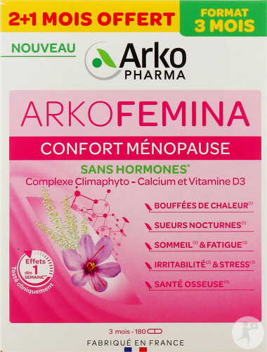 Arkopharma Arkofemina Confort Ménopause 180 Gélules