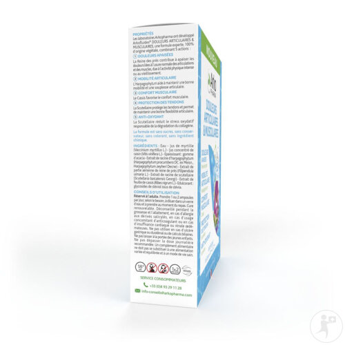Arkopharma Arkofluides Douleurs Articulaires & Musculaires 20 Ampoules-2