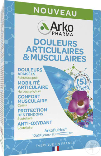 Arkopharma Arkofluides Douleurs Articulaires & Musculaires 20 Ampoules