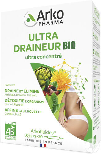 Arkopharma Arkofluides Ultra Draineur Bio 30 Ampoules