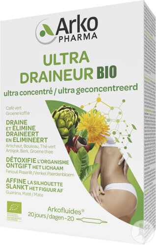 Arkopharma Arkofluides Ultra Draineur Bio 20 Ampoules
