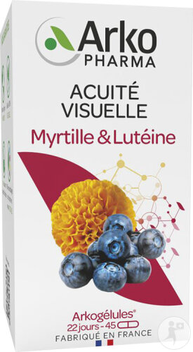 Arkopharma Arkogélules Arkolutéine Acuité Visuelle 45 Gélules