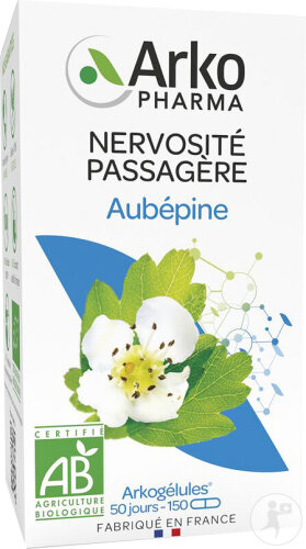 Arkopharma Arkogélules Aubépine Nervosité Passagère Bio 150 Gélules