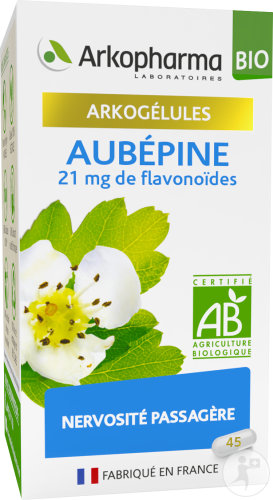 Arkopharma Arkogélules Aubépine Nervosité Passagère Bio 45 Gélules