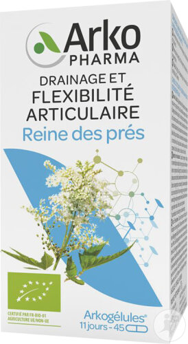 Arkopharma Arkogélules Bio Reine Des Prés 1200mg Élimination 45 Gélules
