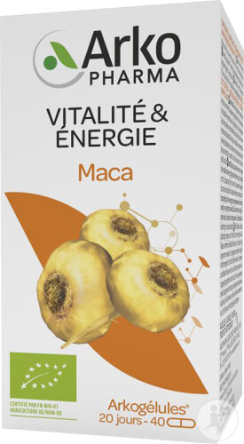 Arkopharma Arkogélules Énergie Et Désir Maca Bio 40 Gélules