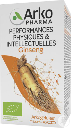 Arkopharma Arkogélules Ginseng Bio 45 Gélules