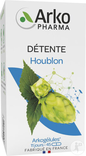 Arkopharma Arkogélules Houblon Détente 45 Gélules Végétales