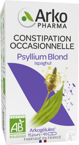 Arkopharma Arkogélules Ispaghul Psyllium Blond Bio 45 Gélules