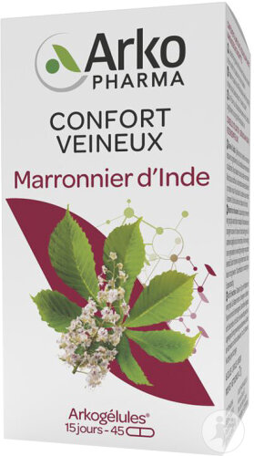 Arkopharma Arkogélules Marronnier D'Inde 45 Gélules Végétales