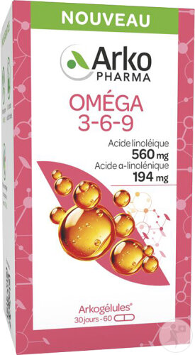 Arkopharma Arkogélules Oméga 3-6-9 60 Gélules
