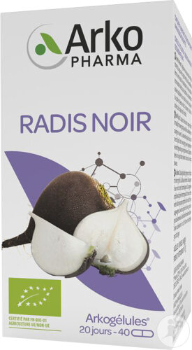 Arkopharma Arkogelules Radis Noir Bio 40 Gélules