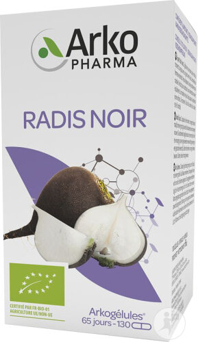 Arkopharma Arkogélules Radis Noir Bio Troubles Digestifs 130 Gélules