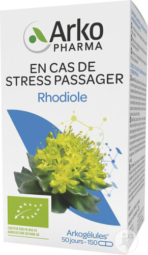 Arkopharma Arkogélules Rhodiole Stress Passager 150 Gélules Végétales