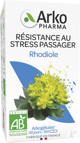Arkopharma Arkogélules Résistance Au Stress Passager Rhodiole Bio 150 Gélules