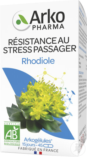 Arkopharma Arkogélules Résistance Au Stress Passager Rhodiole Bio 45 Gélules