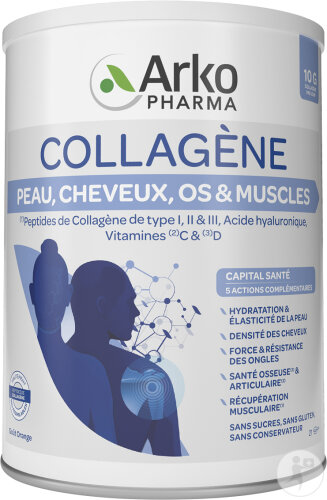 Arkopharma Collagène Peau Cheveux Articulation Poudre Pot 260g