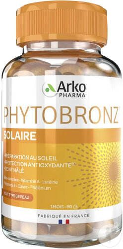 Arkopharma Phytobronz Préparateur Solaire Tout Type De Peau 60 Gummies