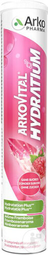 Arkovital Hydratium Framboise 24 Comprimés Effervescents