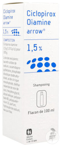 Arrow Ciclopirox Olamine 1,5% Shampoing Flacon 100ml