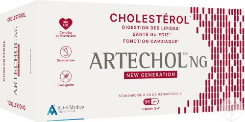 Artechol NG Favoriser Un Bon Taux De Cholestérol Complément Alimentaire 96 Gélules