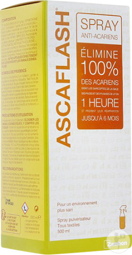 Ascaflash Spray Anti-Acariens Flacon 500ml
