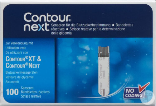 Ascensia Contour Next Bandelettes Réactives 100 Pièces